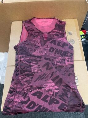 Rapha Pro Team Alpe D’Huez Pink Base Layer Sleeveless Large